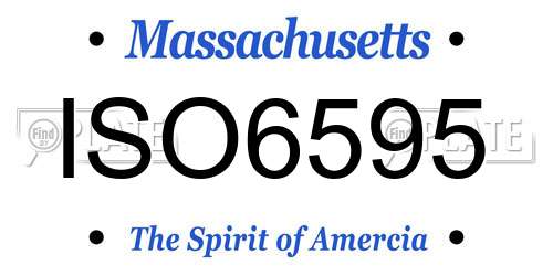 ISO6595 Massachusetts License Plate