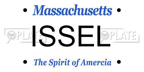 ISSEL Massachusetts License Plate