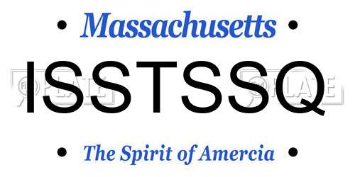 ISSTSSQ Massachusetts License Plate