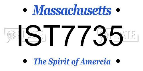 IST7735 Massachusetts License Plate