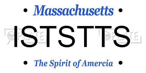 ISTSTTS Massachusetts License Plate