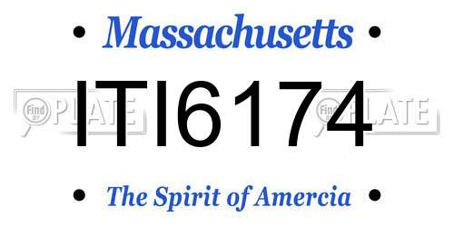 ITI6174 Massachusetts License Plate