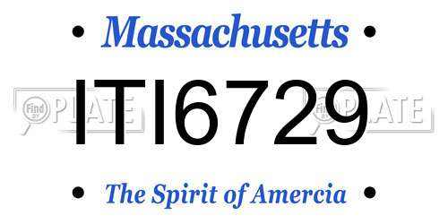ITI6729 Massachusetts License Plate