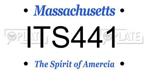 ITS441 Massachusetts License Plate