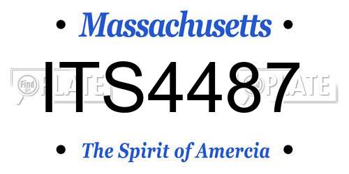 ITS4487 Massachusetts License Plate