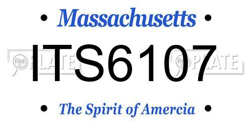 ITS6107 Massachusetts License Plate