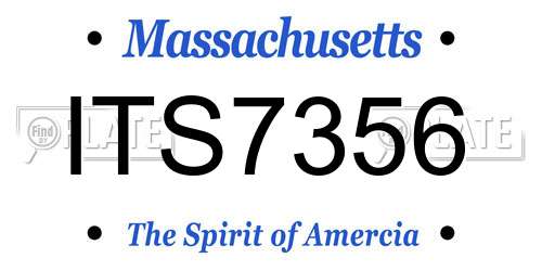 ITS7356 Massachusetts License Plate
