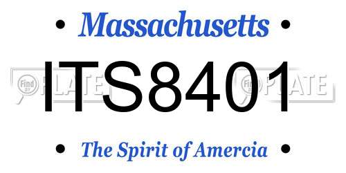 ITS8401 Massachusetts License Plate