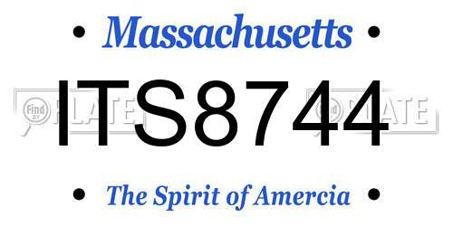 ITS8744 Massachusetts License Plate