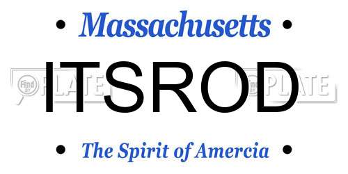 ITSROD Massachusetts License Plate