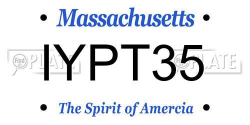 IYPT35 Massachusetts License Plate