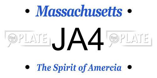 JA4 Massachusetts License Plate