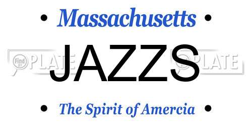 JAZZS Massachusetts License Plate