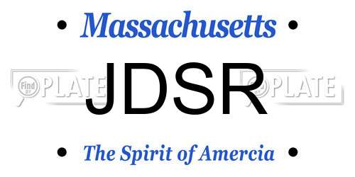 JDSR Massachusetts License Plate