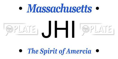 JHI Massachusetts License Plate