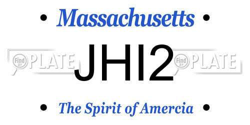 JHI2 Massachusetts License Plate