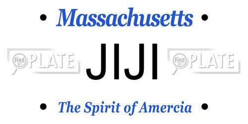JIJI Massachusetts License Plate