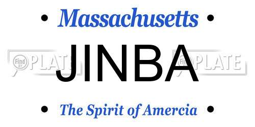 JINBA Massachusetts License Plate