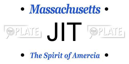 JIT Massachusetts License Plate