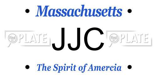 JJC Massachusetts License Plate