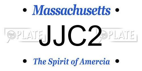 JJC2 Massachusetts License Plate