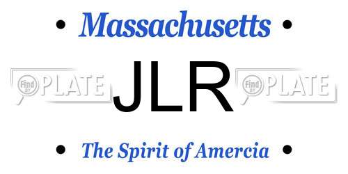 JLR Massachusetts License Plate