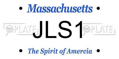 JLS1 Massachusetts License Plate