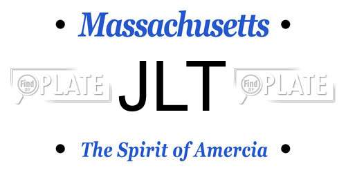 JLT Massachusetts License Plate