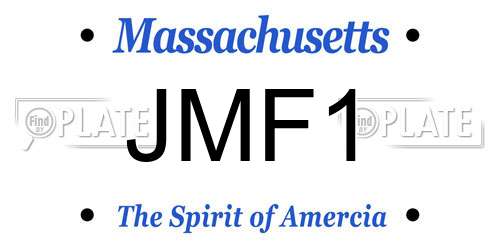 JMF1 Massachusetts License Plate