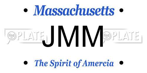 JMM Massachusetts License Plate
