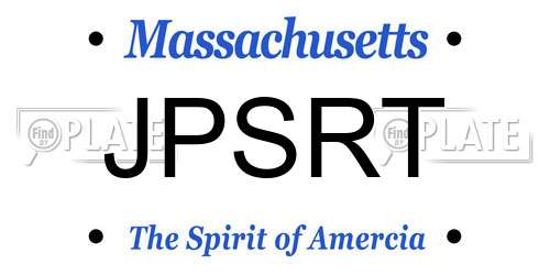 JPSRT Massachusetts License Plate