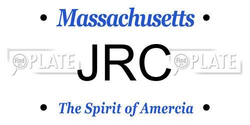 JRC Massachusetts License Plate