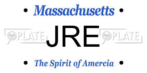 JRE Massachusetts License Plate