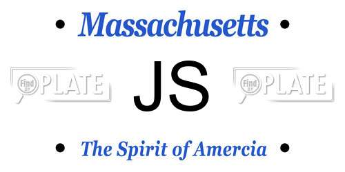 JS Massachusetts License Plate