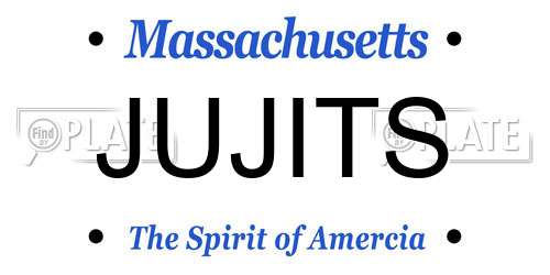 JUJITS Massachusetts License Plate