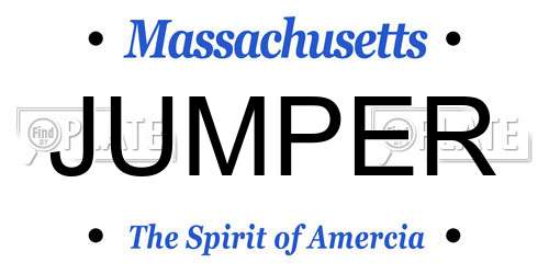 JUMPER Massachusetts License Plate