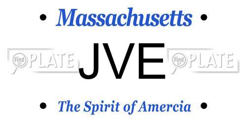 JVE Massachusetts License Plate