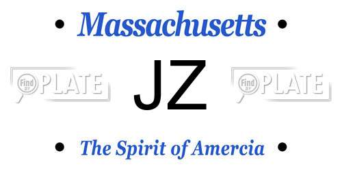 JZ Massachusetts License Plate