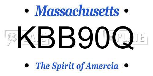 KBB90Q Massachusetts License Plate