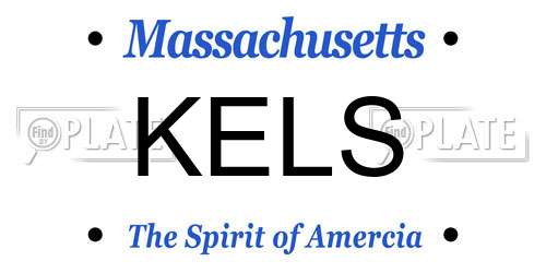 KELS Massachusetts License Plate