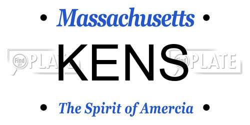 KENS Massachusetts License Plate