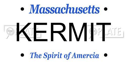 KERMIT Massachusetts License Plate