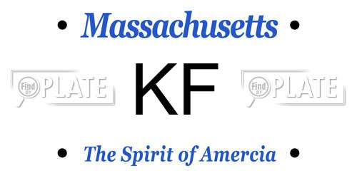 KF Massachusetts License Plate