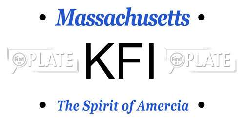 KFI Massachusetts License Plate