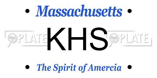 KHS Massachusetts License Plate