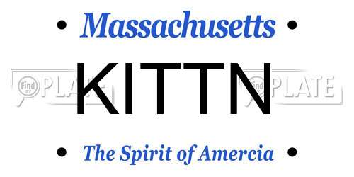 KITTN Massachusetts License Plate