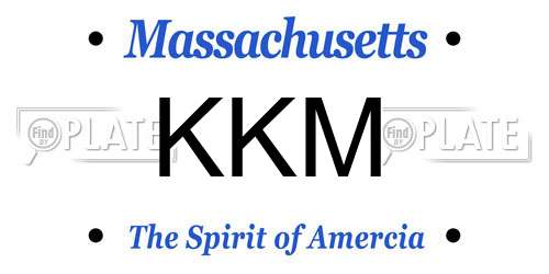 KKM Massachusetts License Plate