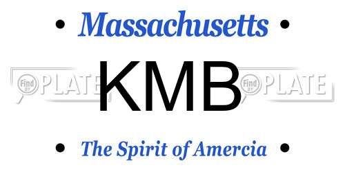 KMB Massachusetts License Plate