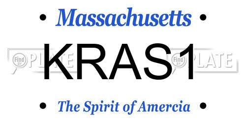 KRAS1 Massachusetts License Plate