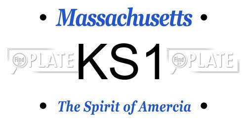 KS1 Massachusetts License Plate